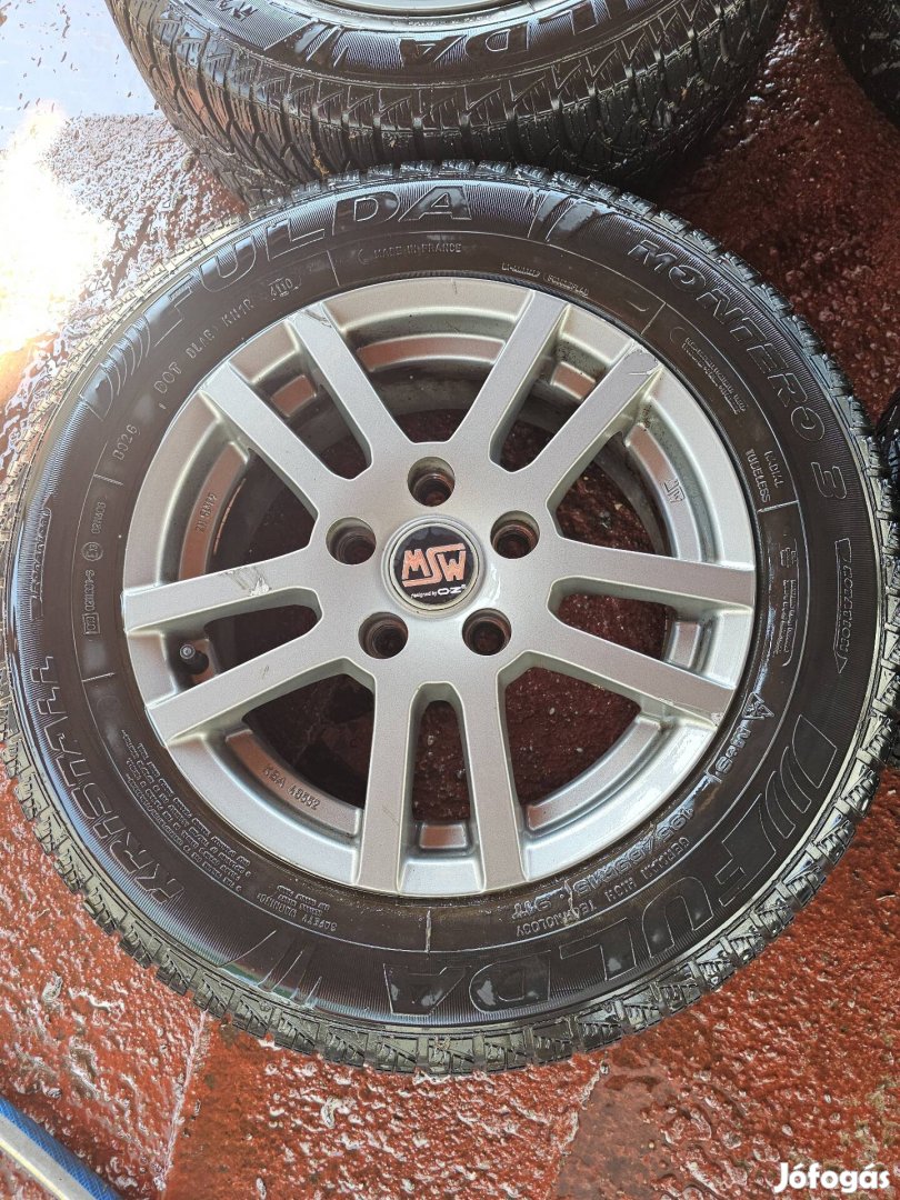 Eladó 5x114.3 MSW (O.Z Design) alufelni garnitúra téli gumikkal