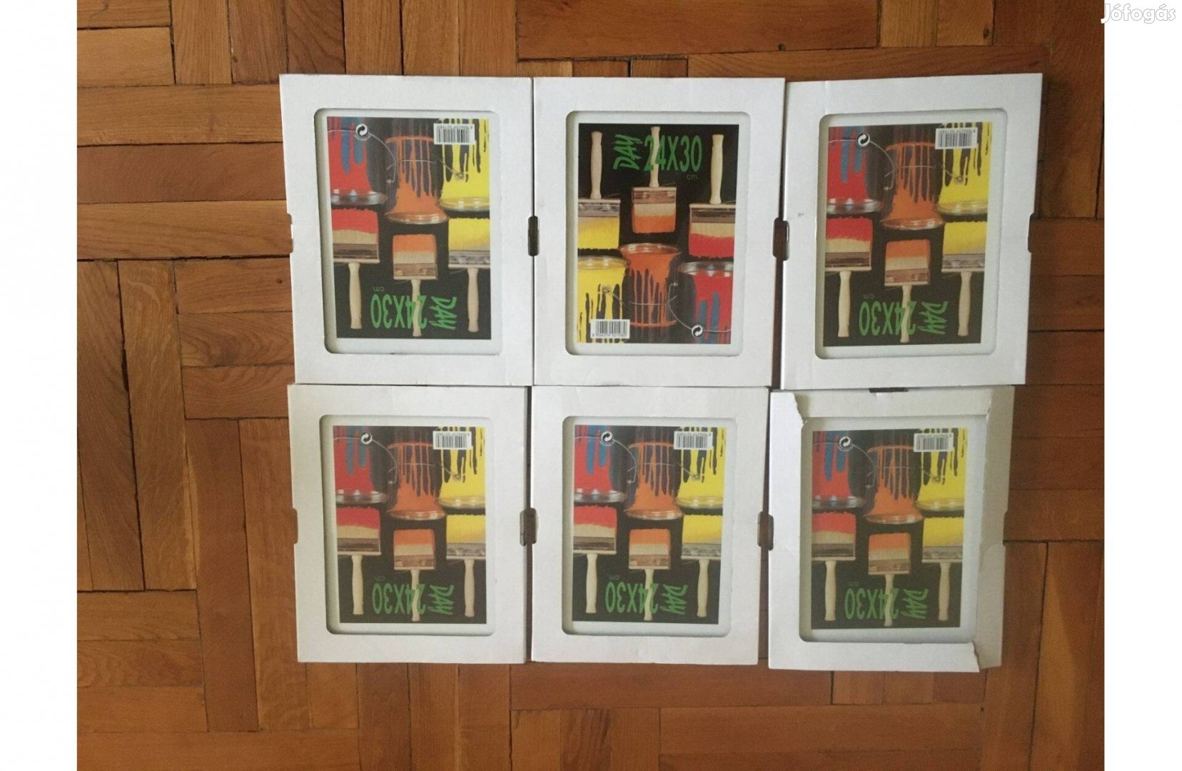 Eladó 6 darab új 24 x 30 cm-es olasz klipszes képkeret