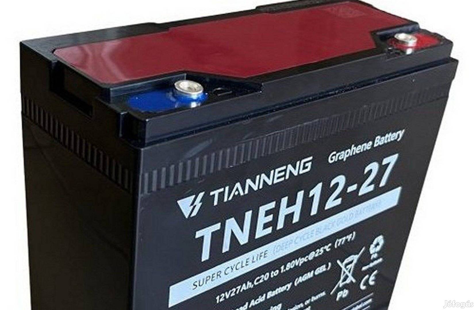 Eladó 6db 12V 27Ah grafén akkumulátor