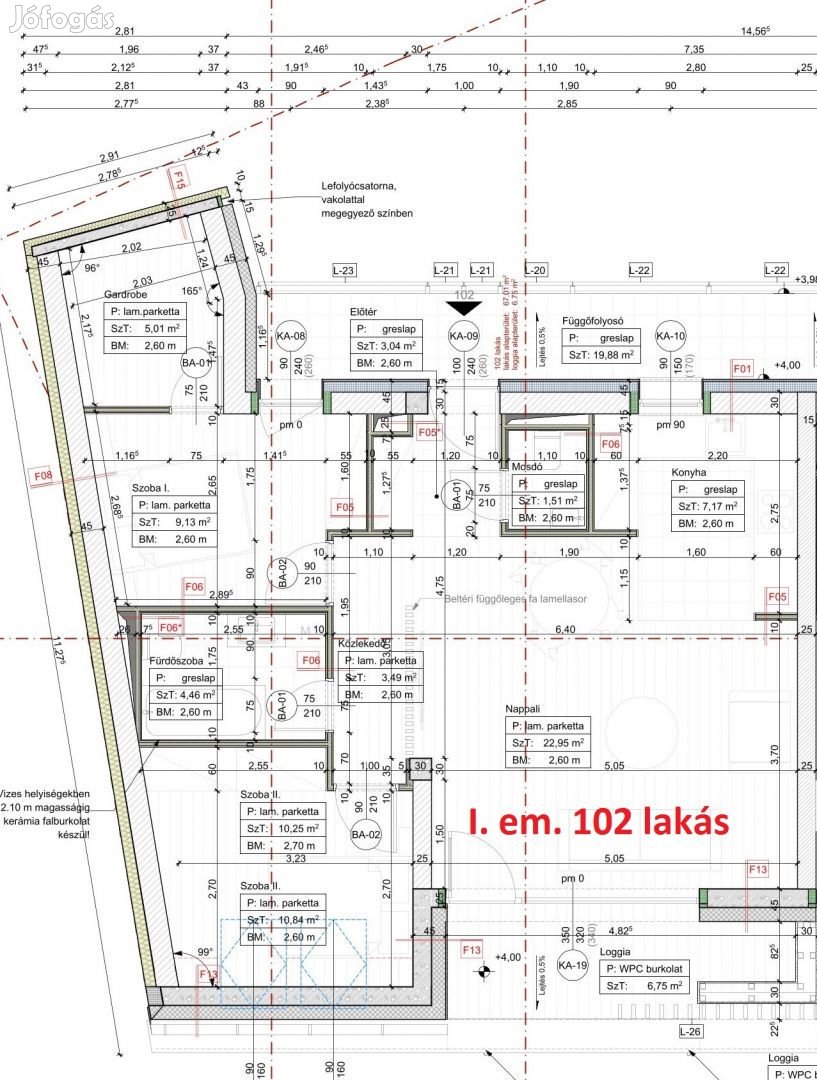 Eladó 70 m2 tégla lakás, Debrecen