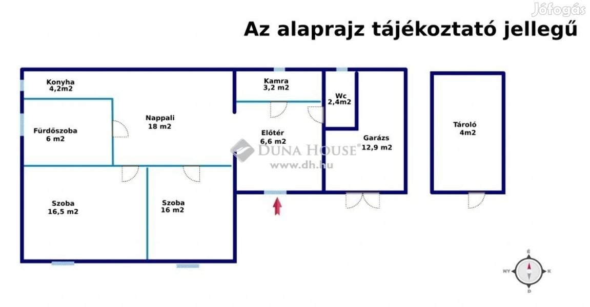 Eladó 73 nm-es ház Ráckeve