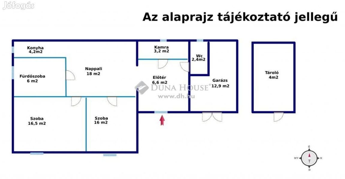 Eladó 73 nm-es ház Ráckeve