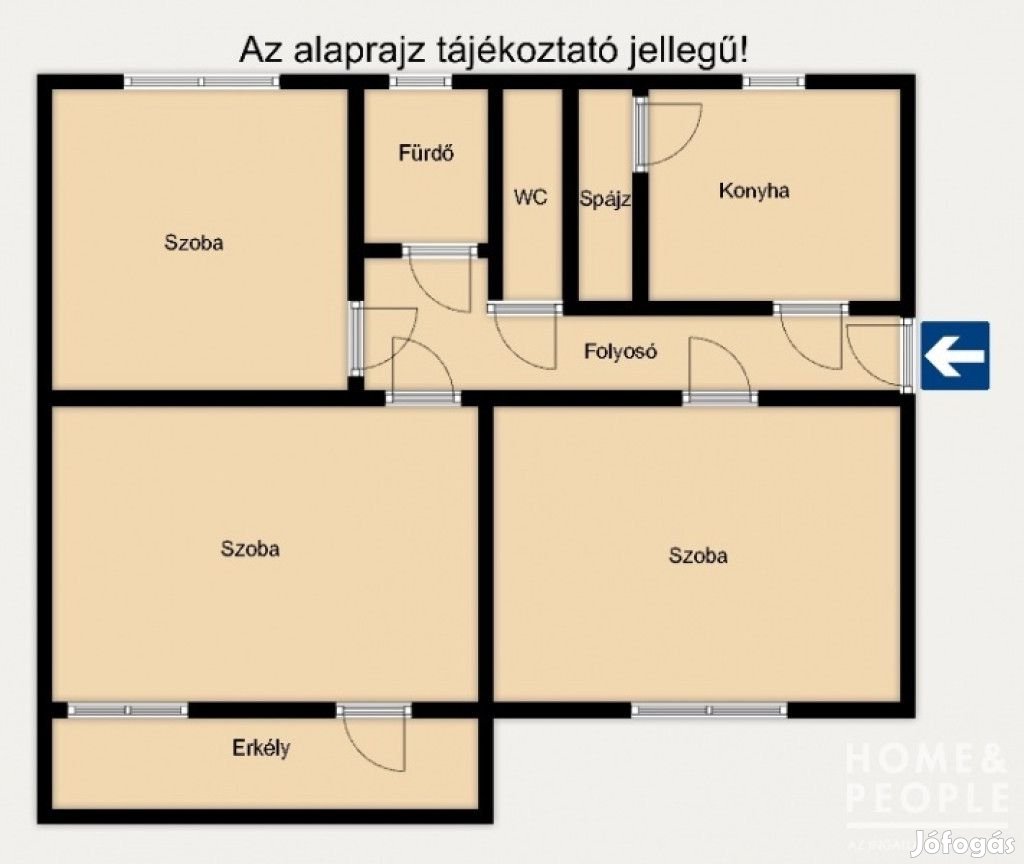 Eladó 76 nm-es tégla lakás Szeged