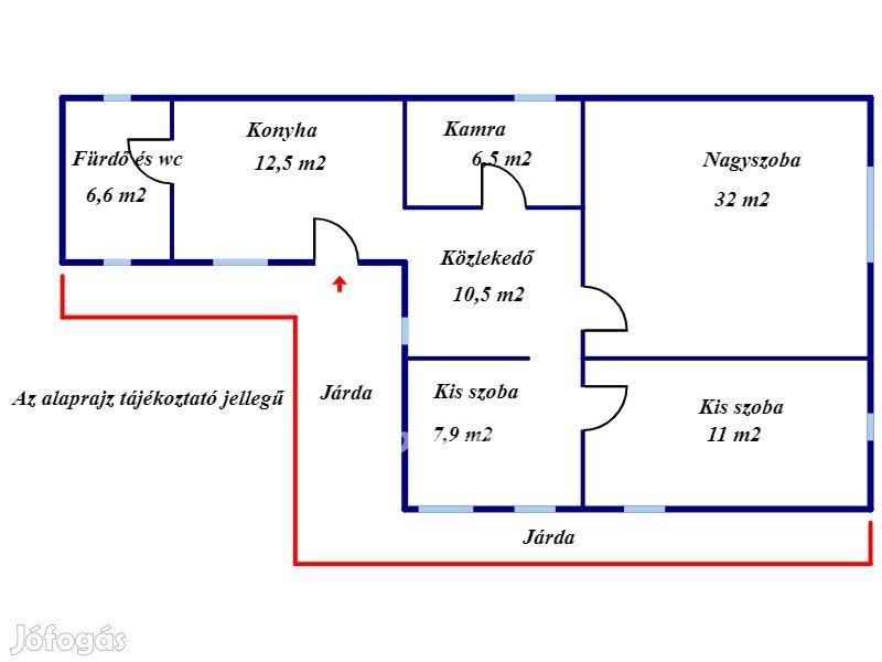 Eladó 86 nm-es ház Kétpó