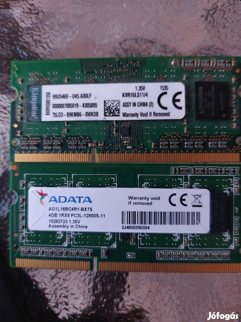 Eladó 8gb ddr3l laptop memória 