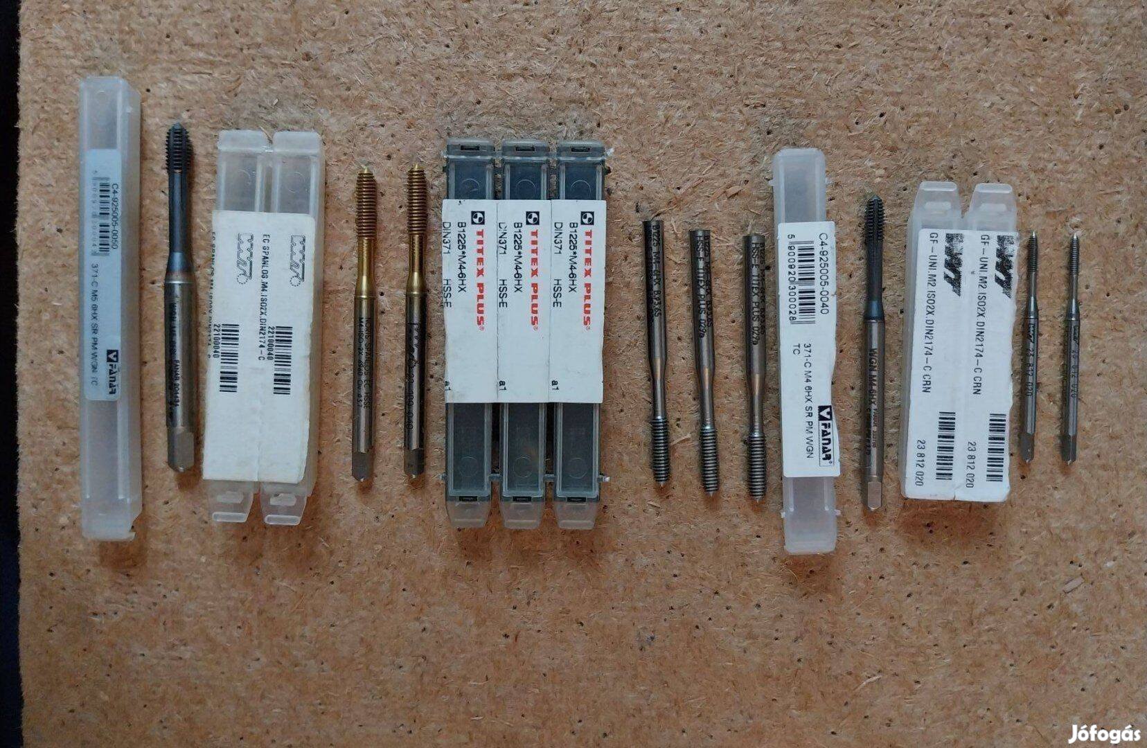 Eladó 9db új M2 M4 M5 menetformázó egyben
