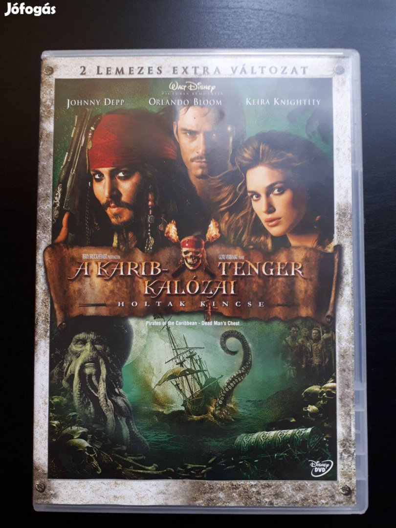 Eladó A Karib-tenger kalózai 2. - Holtak kincse DVD (duplalemezes)!