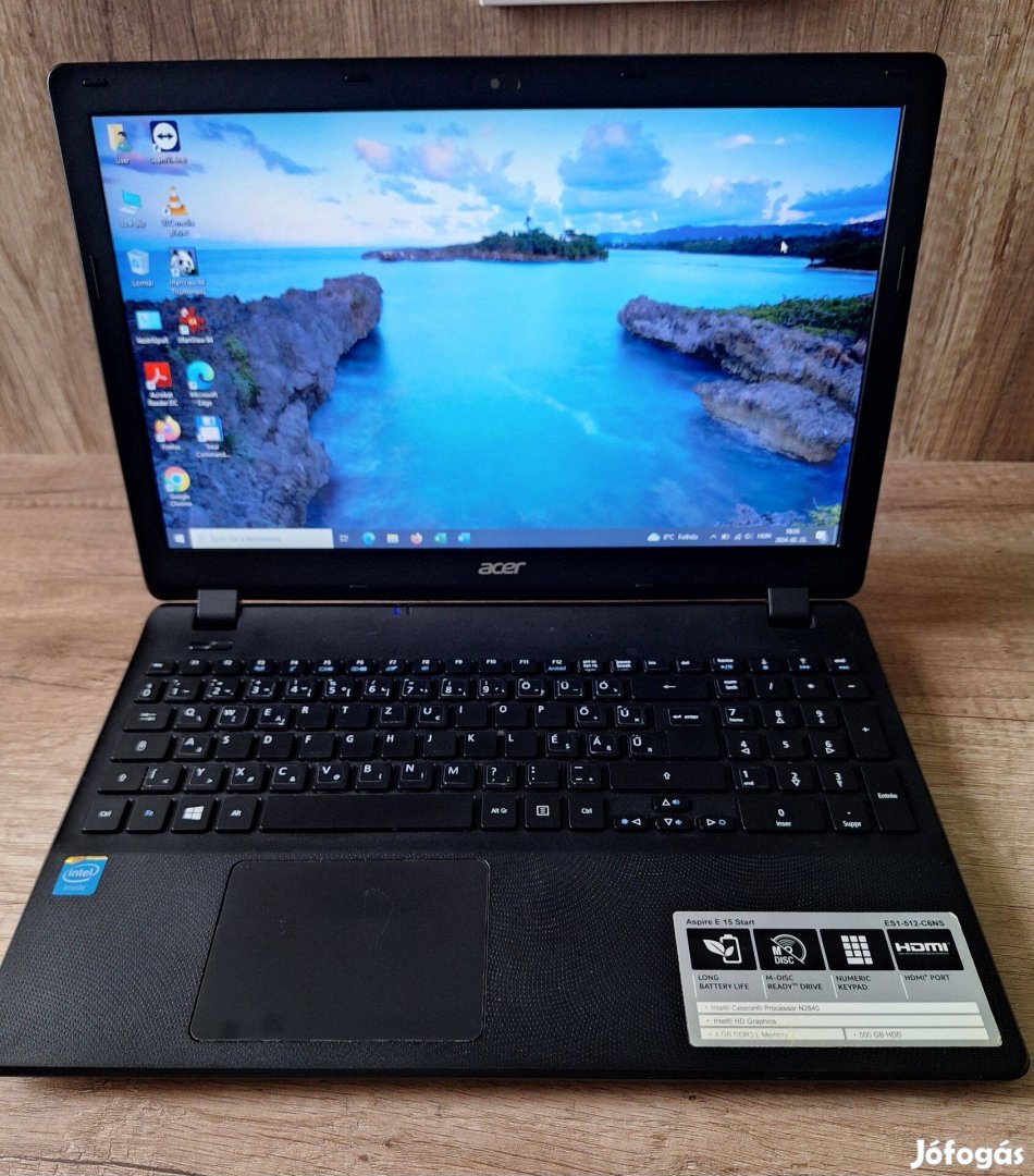 Eladó Acer 15,6 laptop SSD 256GB!