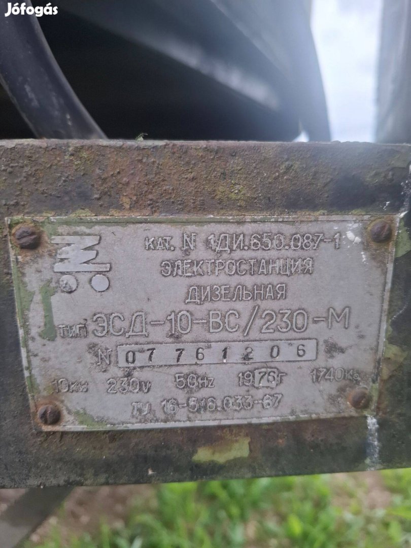 Eladó Agregátor 10kw