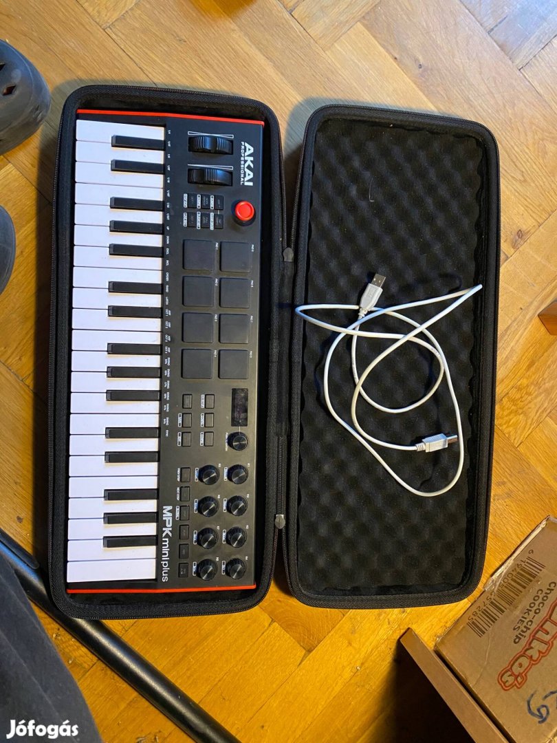 Eladó Akai MPK Mini Plus MIDI billentyűzet (gyári tokkal)