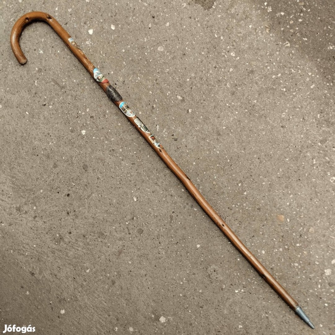 Eladó Antik faragott sétabot görbebot, sétapálca túrabot,