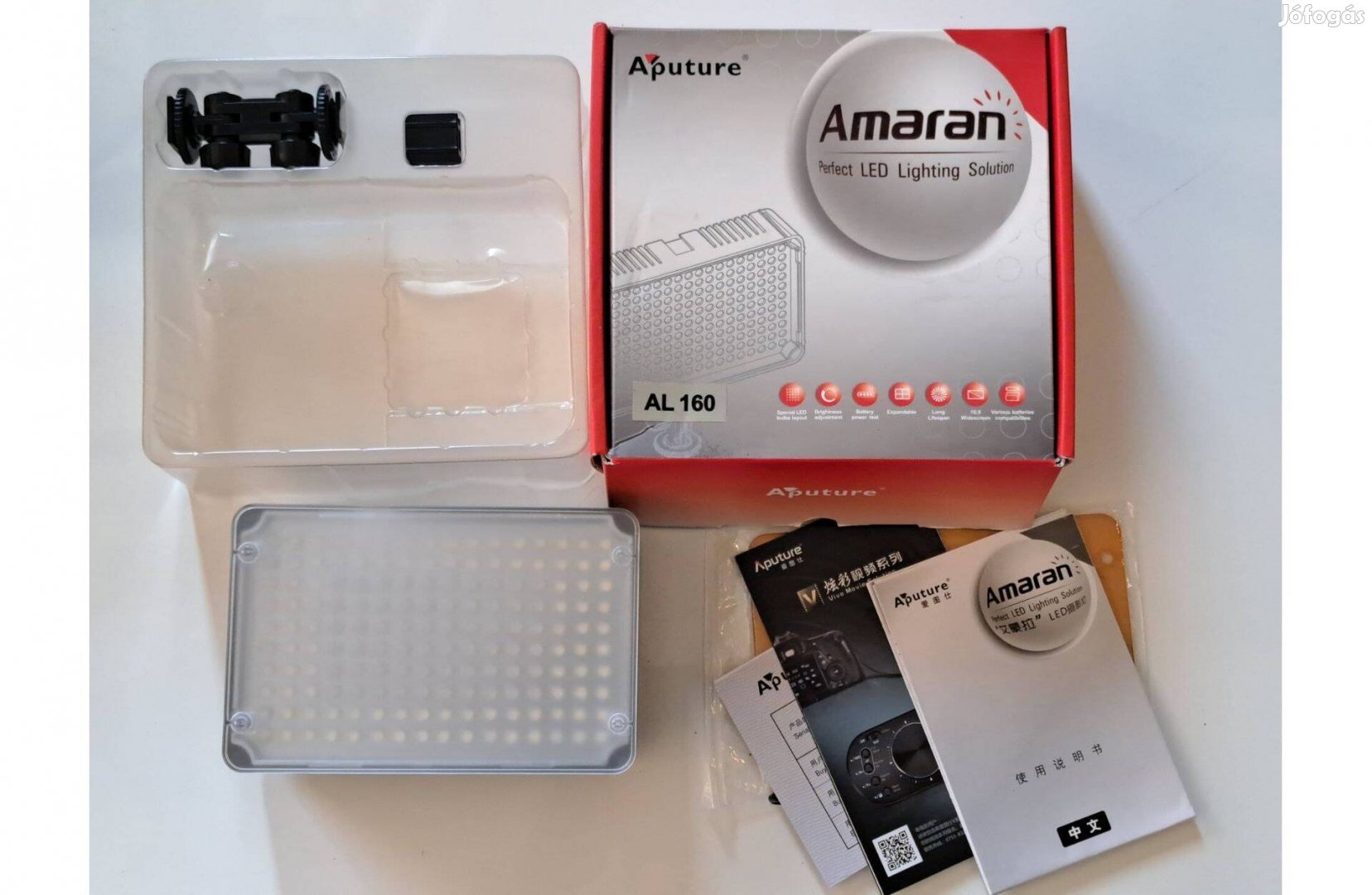 Eladó Aputure Amaran AL 160 DSLR kamera LED lámpa világítás