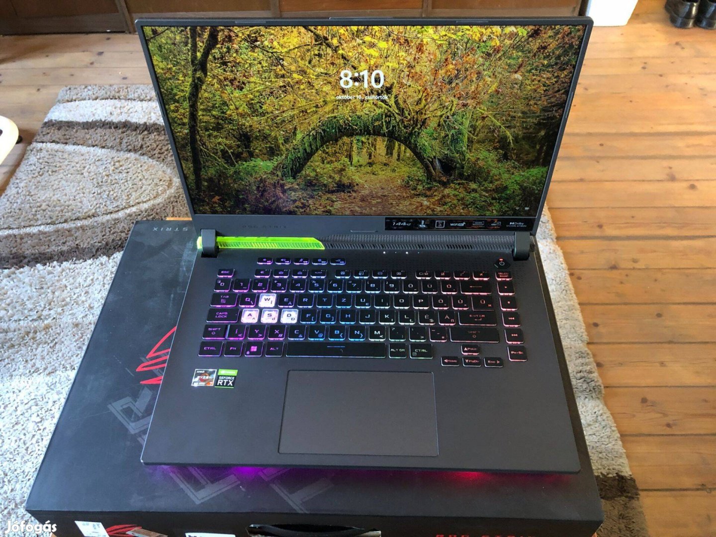 Eladó Asus ROG Strix G513RC Laptop Ryzen 7/16gb/1TB Garanciával!