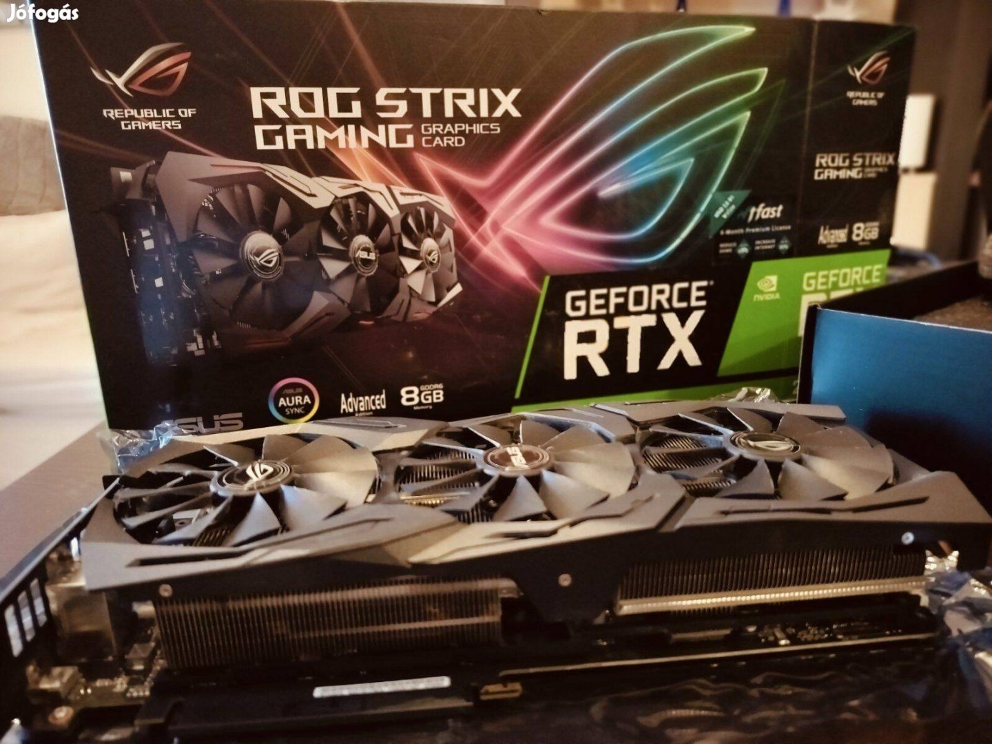 Eladó Asus ROG Strix Rtx 2070 Advanced Edition 8GB videókártya