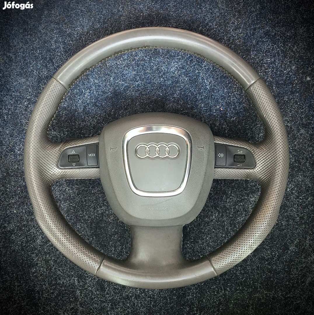 Eladó Audi B7 B8 hibátlan F1 tiptronic-os szürke, baige bőrkormány
