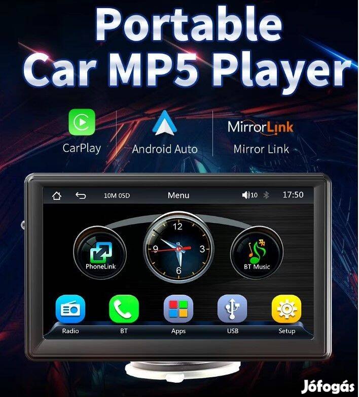 Eladó B500W Carplay, Android auto, 7" os HD kijelző Teljesen Új