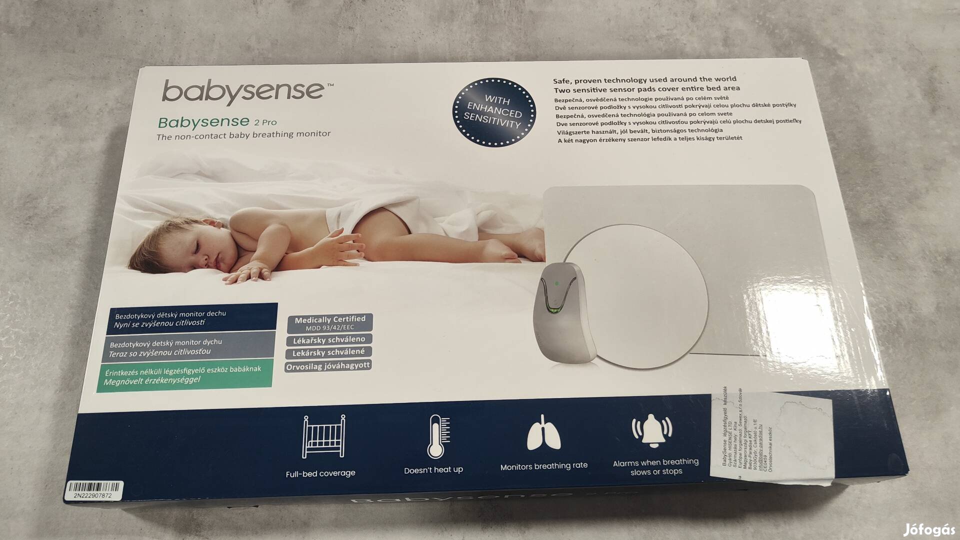 Eladó Babysense 2 Pro légzésfigyelő