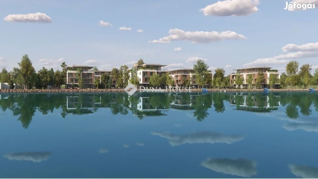 Eladó Balaton parti, újépítésű okos lakás Balatonszemesen
