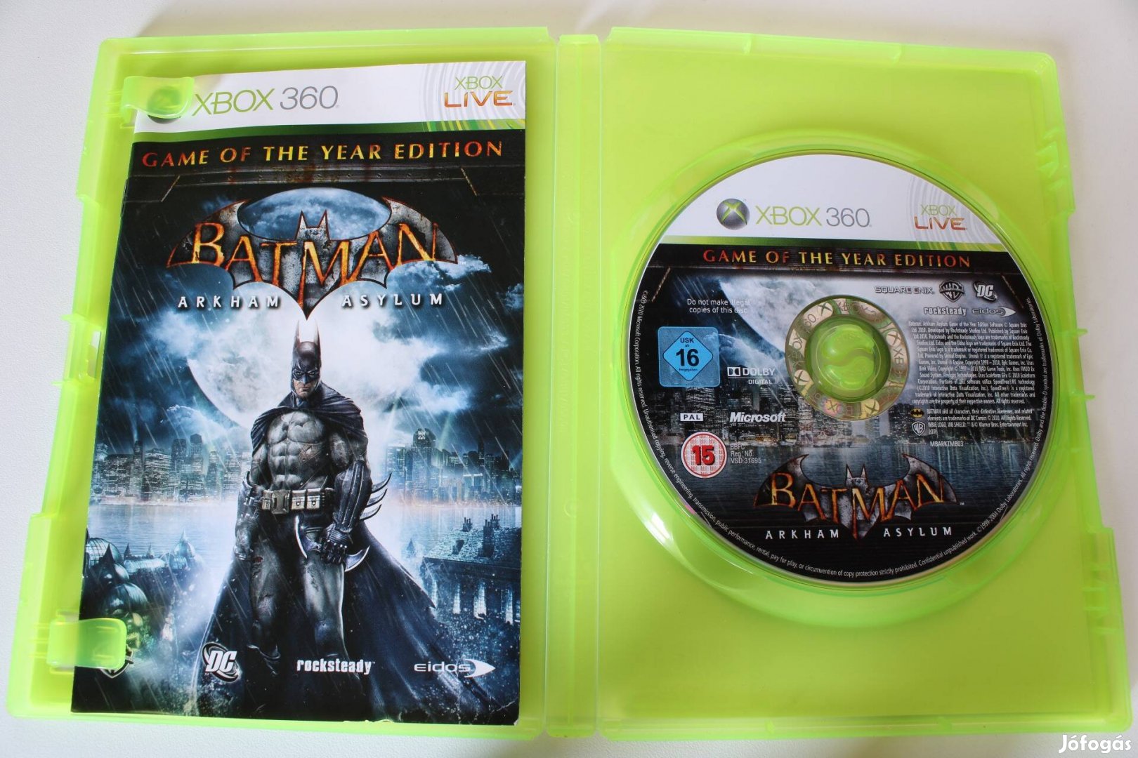 Eladó Batman Arkham Asylum Game of The Year Edition Xbox 360
