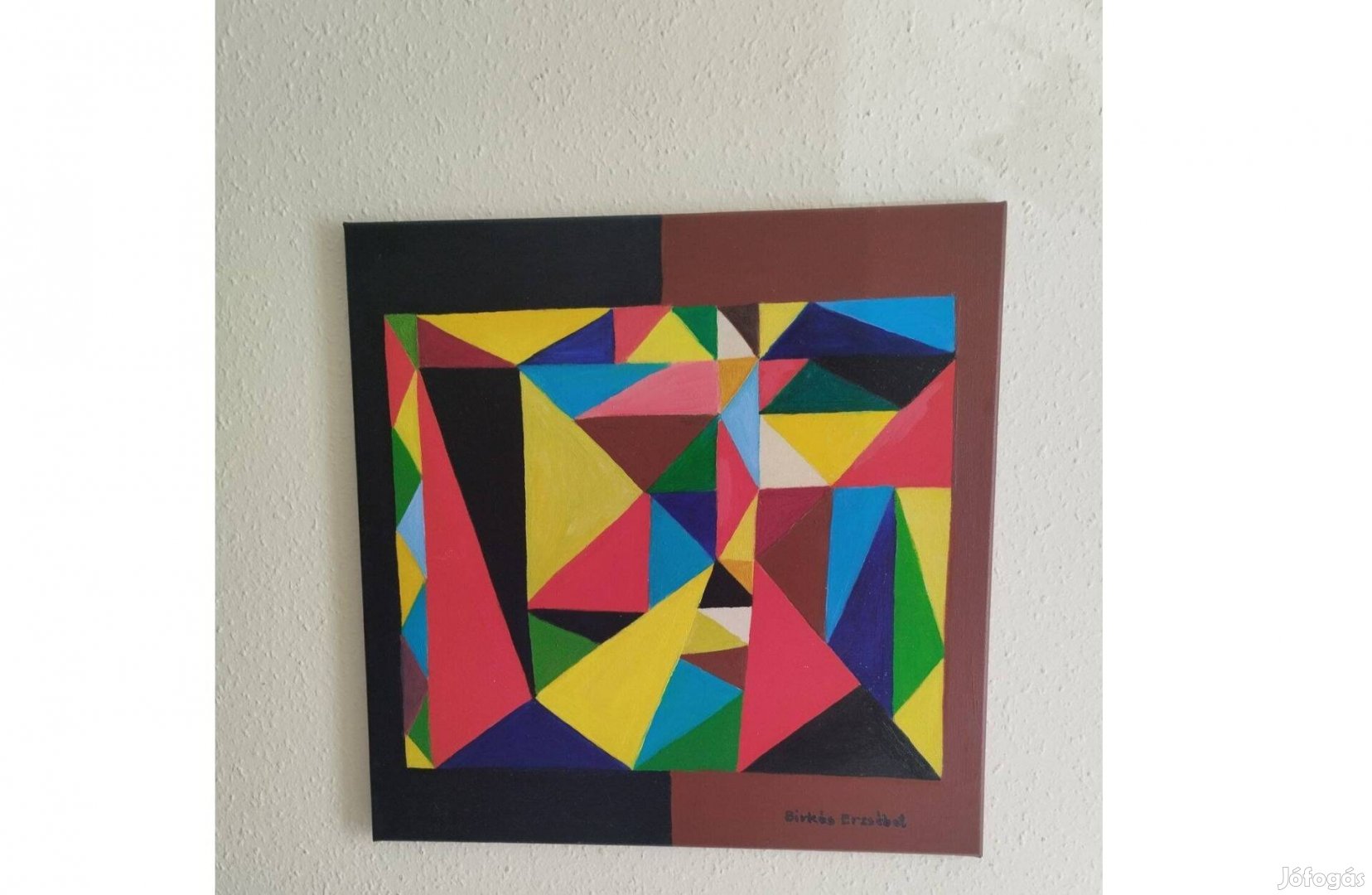 Eladó Birkás Erzsébet Kötödések c.mű 50x50 olaj vászon