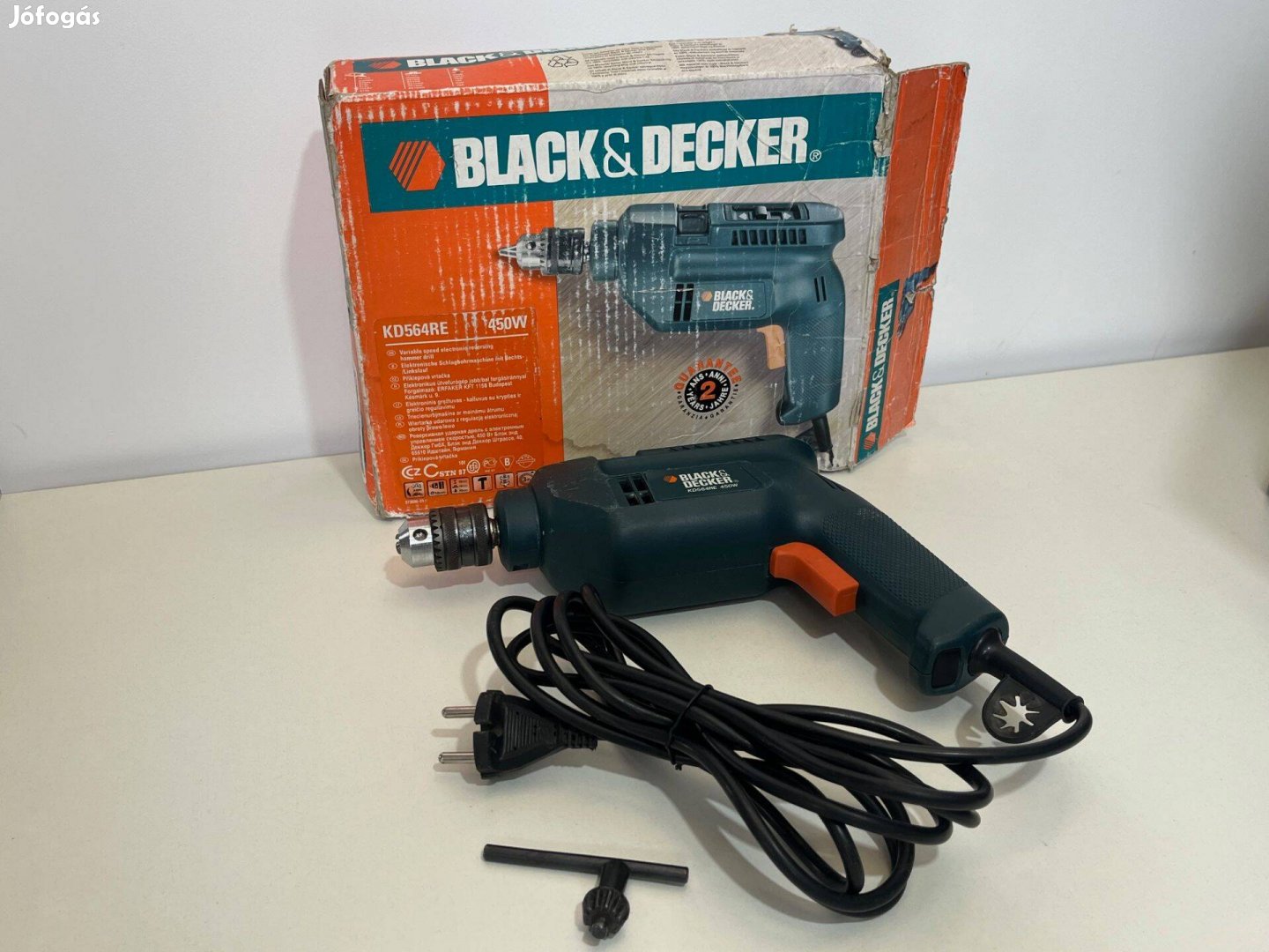 Eladó Black & Decker KD564RE 450W-os elektronikus ütvefúrógép
