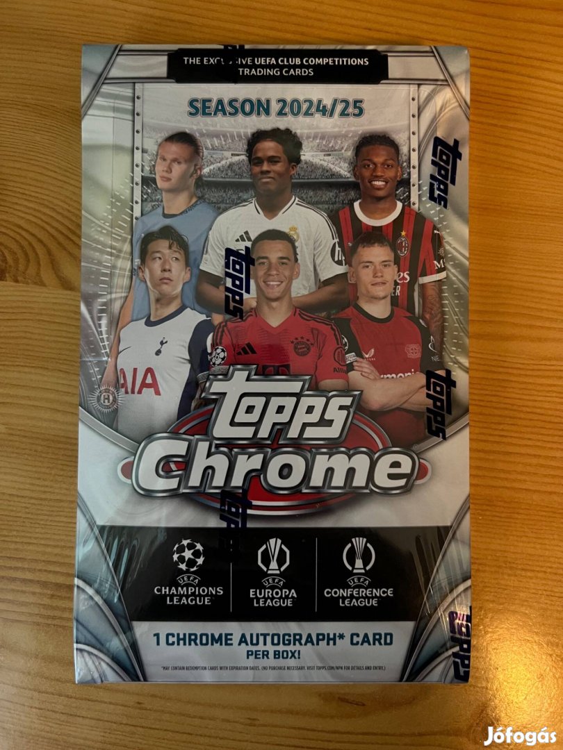 Eladó Bontatlan 2024/25 Topps Chrome UCC Hobby Box!!!