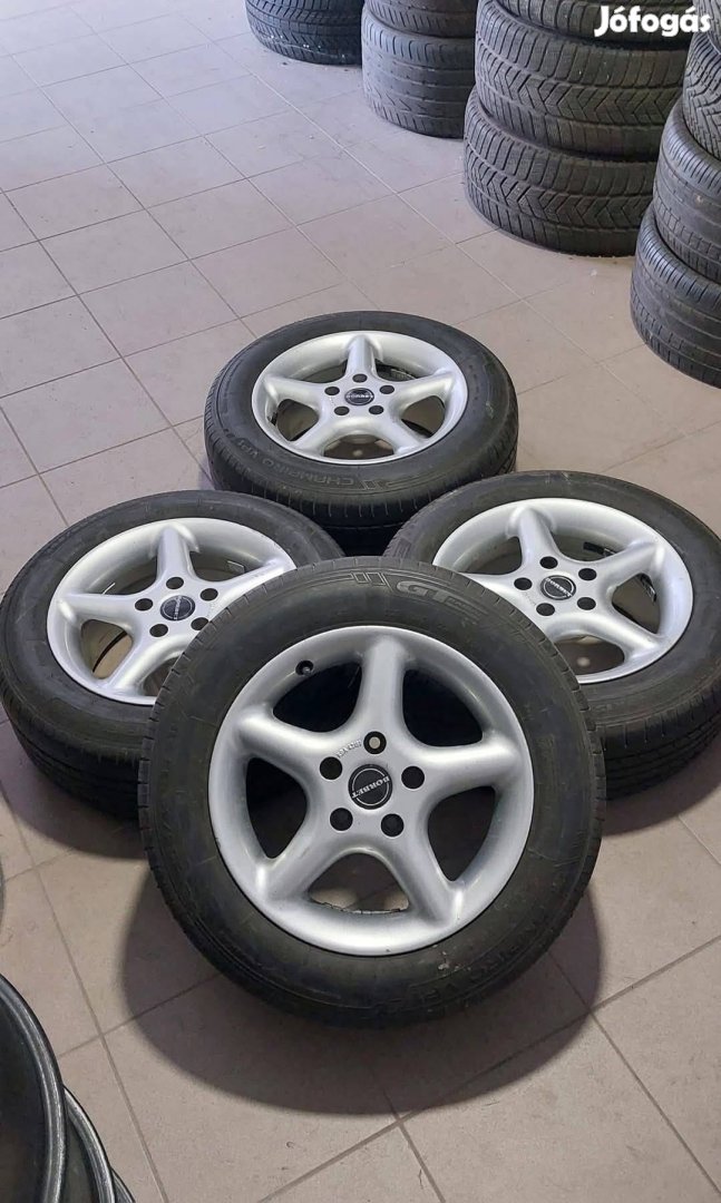 Eladó Borbet 5x112 15" alufelni szett nyári gumikkal