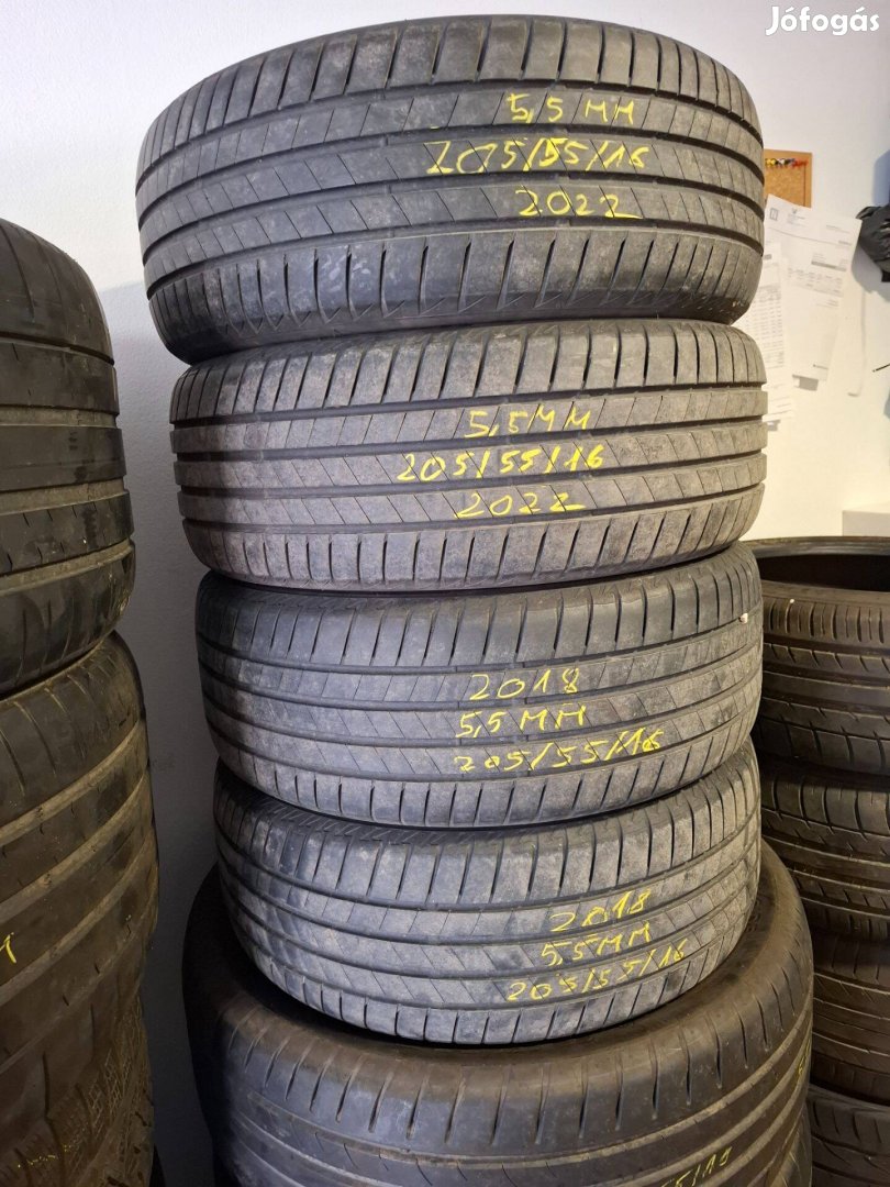 Eladó Bridgestone Turanza T005 205/55/16 nyári gumi garnitúra