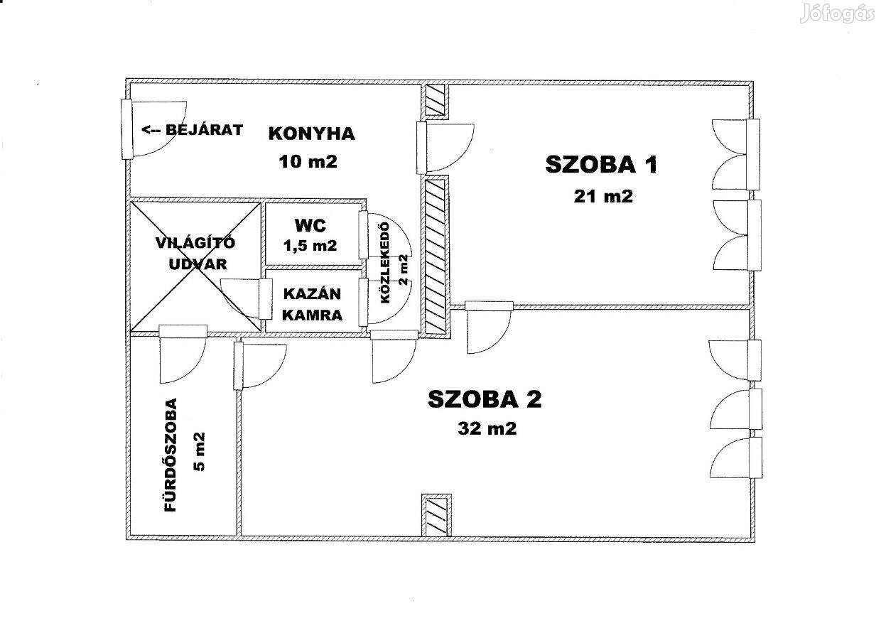 Eladó Budapest XIII. ker. 73 m2-es lakás