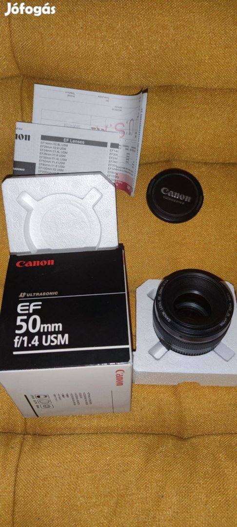 Eladó Canon EF 50mm f/1.4 USM objektív