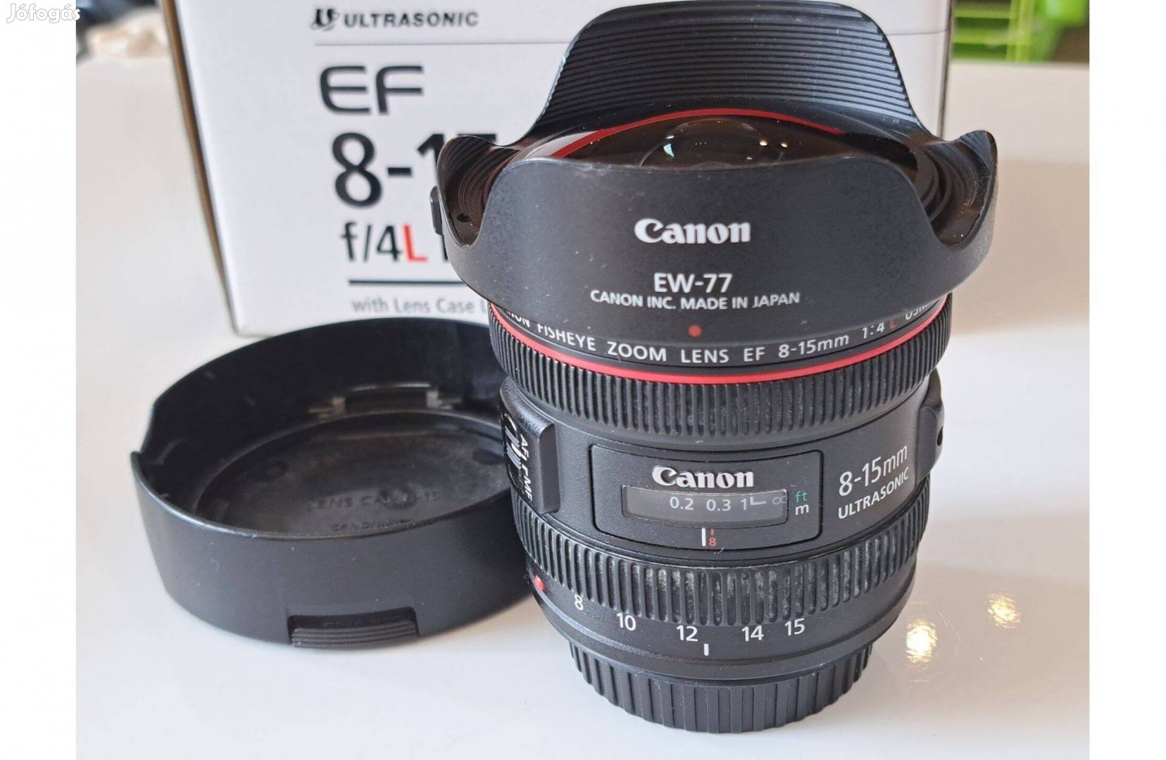 Eladó Canon EF 8-15mm F4 USM fisheye halszem objektív lencse