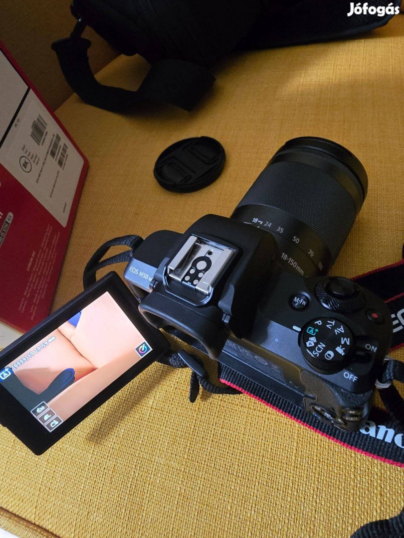Eladó Canon EOS M50 Mkii Fekete M18-150 EU26 kit kamera