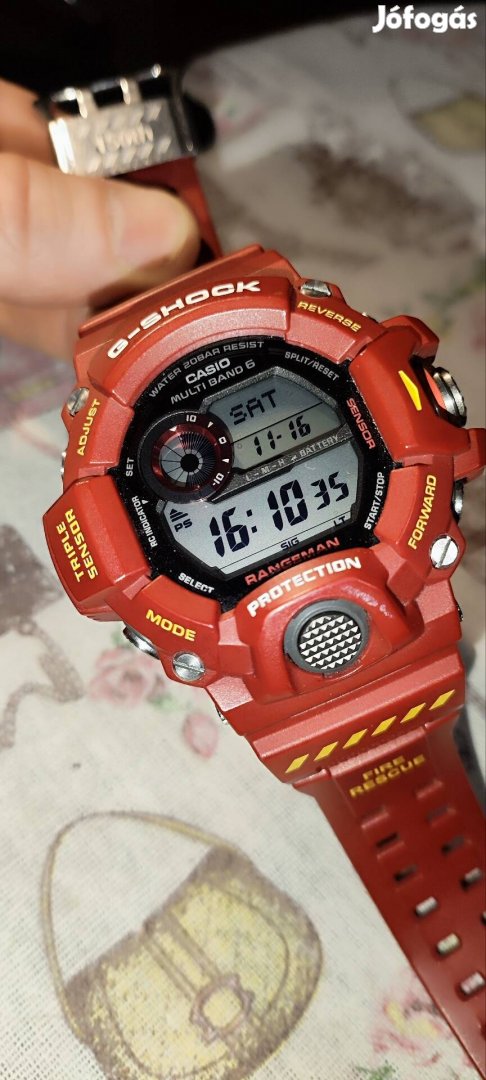 Eladó Casio G-Shock GW-9400 eredeti piros ruhában