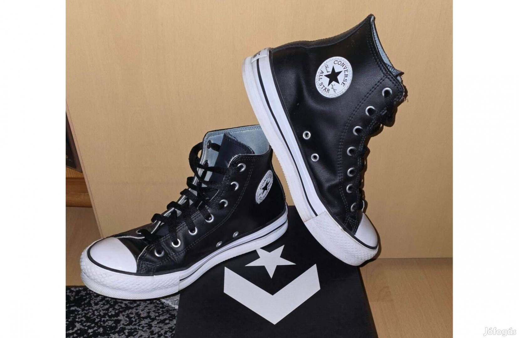 Eladó Chuck Taylor All Star Lift Platform Leather-Black cipő