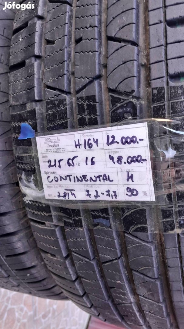 Eladó Continental 215/65R16 négyévszakos gumi 