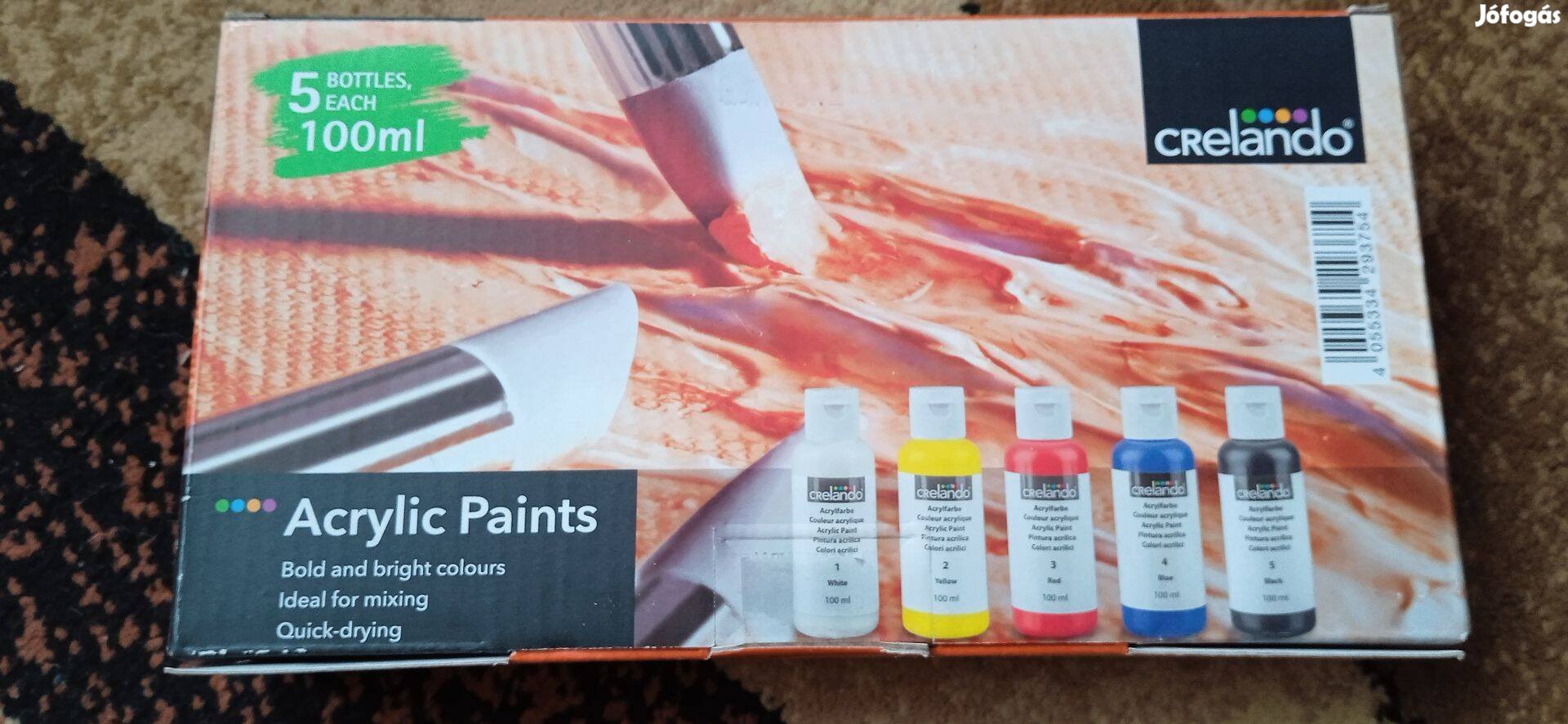 Eladó Crelando Akril festék Acrylic Paints 5 db-os
