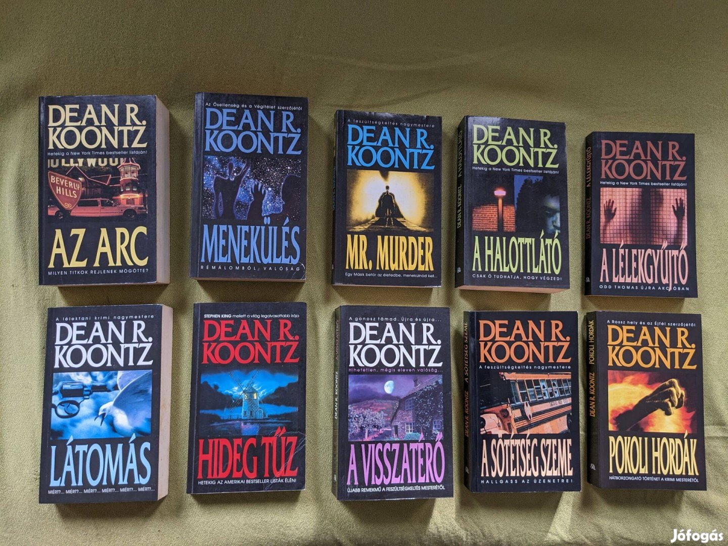 Eladó Dean Koontz könyvek (Az arc, Menekülés, Mr. Murder, .)
