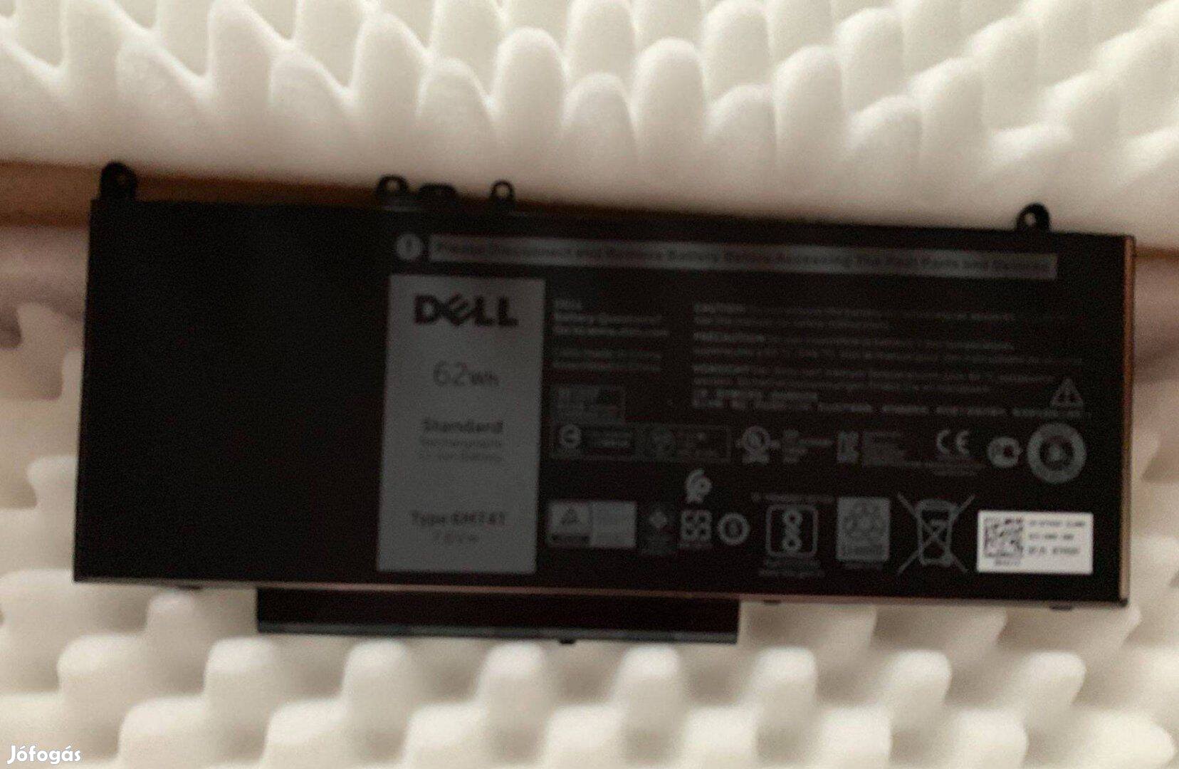 Eladó Dell Latitude E5470 E5570 gyári akkumulátor 62wh 7750mah 6MT4T 7