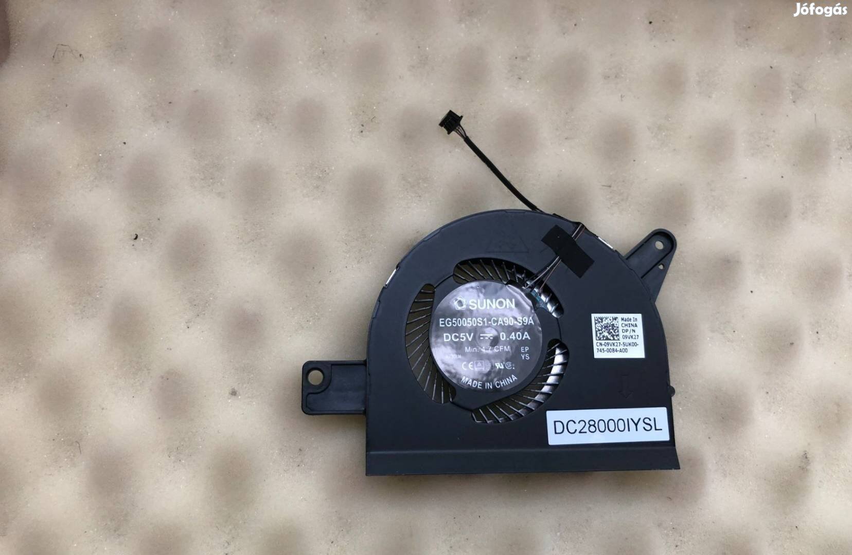 Eladó Dell Latitude E5580 ventilátor fan új uma 9VK27 09VK27 DC28000Iy