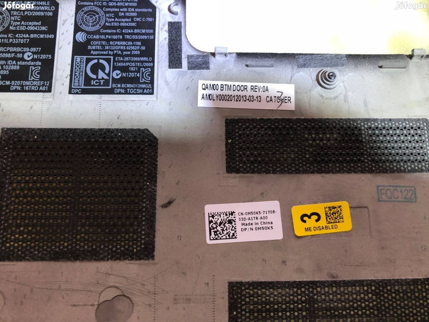 Eladó Dell Latitude E6230 access panel bottom base alsó ház takaró M50