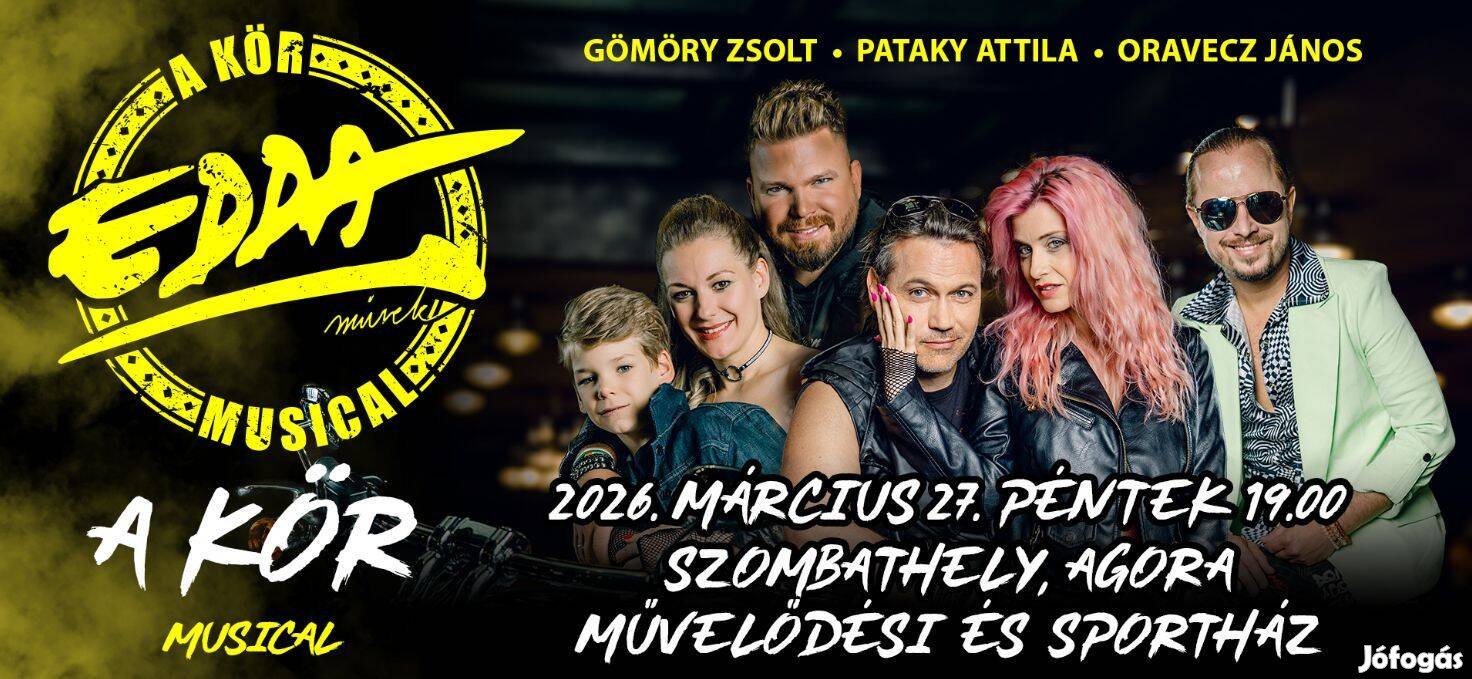 Eladó Edda Musical jegyek 03.27. Szombathely 6 990 Ft