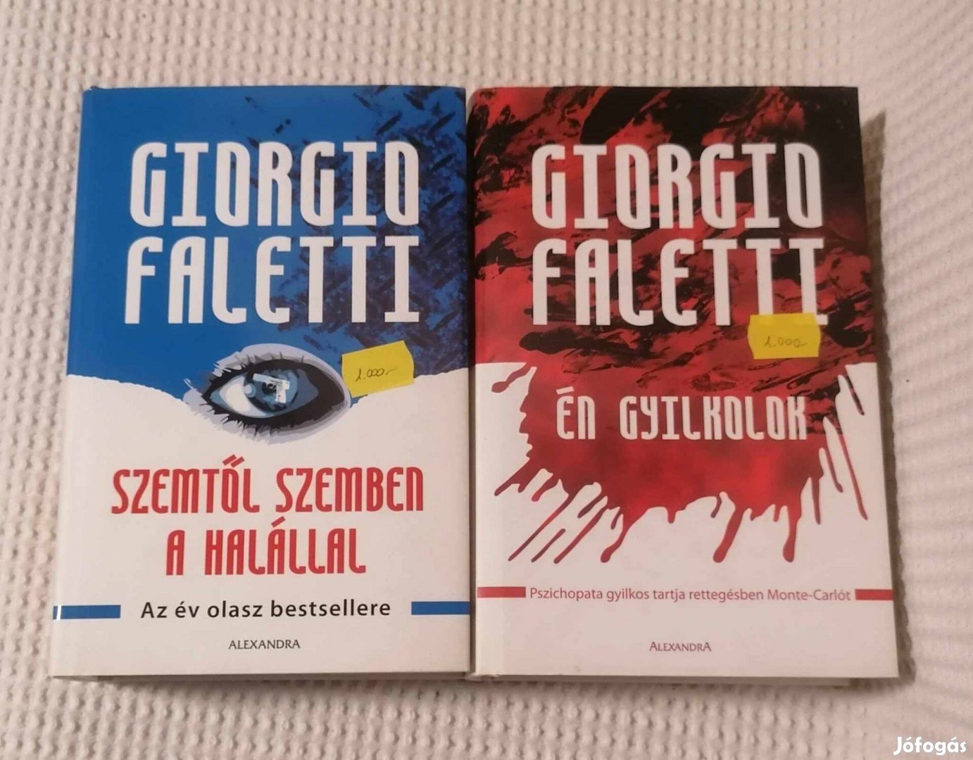 Eladó Együtt 2 Darab Giorgio Faletti Könyv / Akció / Krimi / Regény