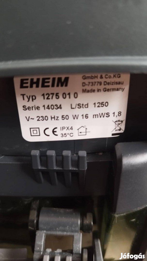 Eladó Eheim 1275 Professionel 3 450 külső szűrő