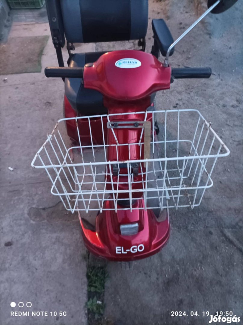 Eladó El go elektromos moped 3 kerekű (rokkantkocsi)