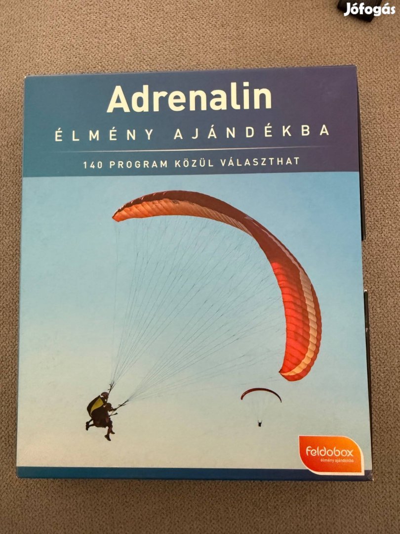 Eladó Feldobox Adrenalin élménycsomag Eredeti ára 65.000 Ft