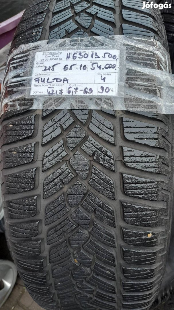 Eladó Fulda 215/65R16 téli gumi garnitúra 