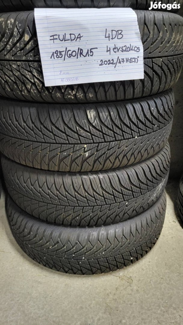 Eladó Fulda Multicontrol 4 évszakos  gumi 185 /60R15 