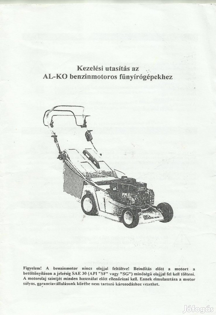 Eladó Fűnyíró