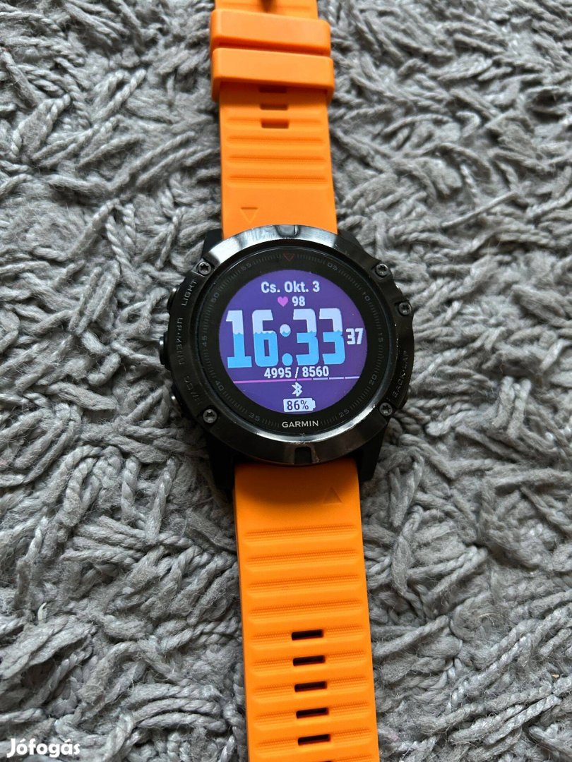 Eladó Garmin Fenix 5X Sapphire Edition multifunkciós sportóra !