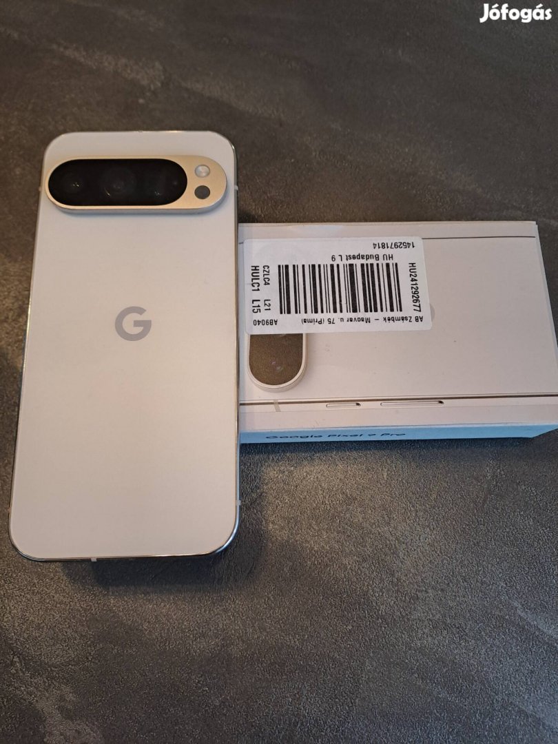 Eladó Google Pixel 9 Pro (16GB RAM, 256GB tárhely, fehér)